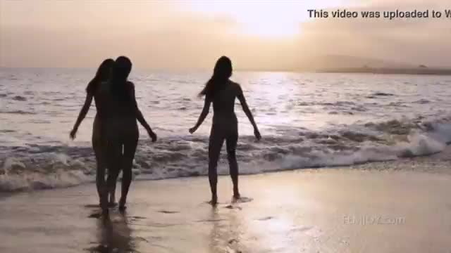 Ultra hungry babes naked on the beach