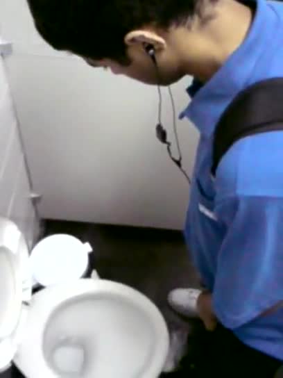 Urinal spy piss uncut